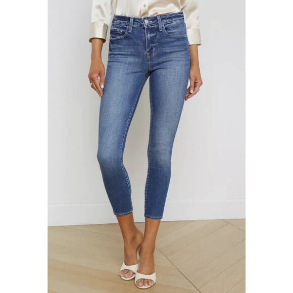 L’Agence Margot High Rise Skinny Jeans Silverlake Blue Size 29 Casual - Picture 1 of 13
